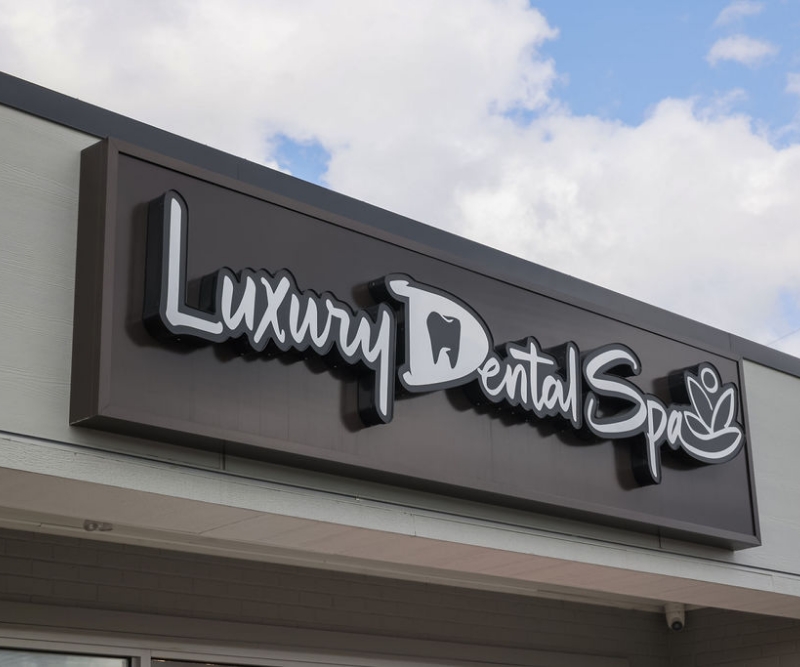 Clear Construction - Dental construction project complete - signage